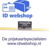Winkel prijskaart rail, transparant zelfklevend, 0,5 meter