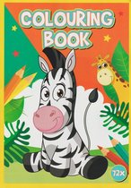 Colouring Book - Kleurboek - Zebra en Giraffe - 72 Pagina's
