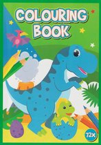 Colouring Book - Kleurboek - Dino Eiland - 72 Pagina's