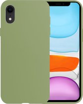 Hoes voor iPhone XR Hoesje Siliconen Case Cover - Hoes voor iPhone XR Hoesje Cover Hoes Siliconen - Groen