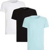 Tommy Hilfiger T-shirt - Mannen - Wit - Zwart - Blauw
