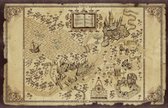 Harry Potter - Canvas Poster - 45x60cm - Marauder's Map - Hogwarts - Zweinstein - Zonder lijst