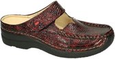 Wolky -Dames -  bordeaux - slippers & muiltjes - maat 41