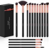 Luxe Make Up Kwasten Set - Make Up Brush - Oogschaduw – Beauty - Foundation Kwast - Poederkwast - Brush - Make Up - Cosmetica - Kwasten Set - Make Up Penselen Set – Make Up Set - Zwart