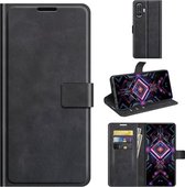 Voor Xiaomi Redmi K40 Gaming / Poco F3 GT Retro Kalf Patroon Gesp Horizontale Flip Lederen Case met Houder & Kaartsleuven & Portemonnee (Zwart)