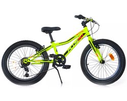 Aurelia Plus - 20 Inch - Mountainbike - Kids Fatbike - Lime/Zwart - 6 Versnellingen