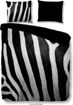 Luxe Dekbedovertrek Eenpersoons - 140x200/220cm - Inclusief 1 Kussensloop - 100% Zacht Polyester - Zep Zwart