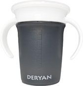 Deryan luxury Quuby Drinking Cup 360 trainer - Gobelet d'entraînement - Gobelet anti-goutte - Grijs