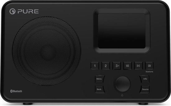 Pure - Elan ONE - DAB+ portable radio met Bluetooth- Zwart