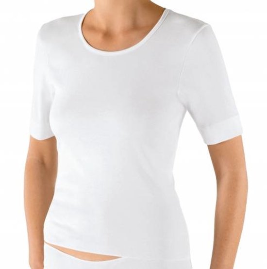 Dames T-shirt biologisch katoen Dames aansluitend wit ondershirt