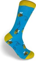 JustSockIt Bijen sokken - Sokken - Leuke sokken - Vrolijke sokken - Dieren sokken