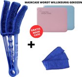 Jaloezie Reiniger Plumeau - Professionele Jaloezie, Lamellen & Airco Reiniger - Lamellen Borstel - Jaloezie Stoffer - Extra Vezeldoekje + Maskcase Cadeau