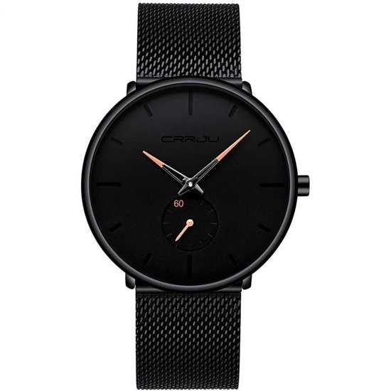 Horloges voor Mannen Heren Horloge Dames Vrouwen Horloge Watch – Jongens Meisjes Horloges – Zwart Oranje – Litts®