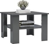 salontafel - hoogglans grijs - vierkant - salontafels - hout - meubels - L&B luxurys