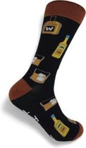 JustSockIt Whisky sokken - Sokken - Leuke sokken - Vrolijke sokken - Whisky cadeau - Vaderdag cadeau