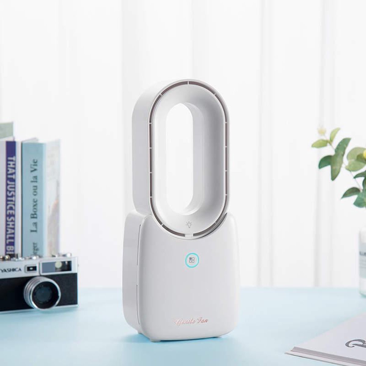 Bladloze ventilator voor slaapkamer,Koelventilator zonder bladen | Kamerventilator Draagbaar Bladloos, Gladde Koele Breeze, Opladen via USB, Kleurrijk Verloop voor Bank en Bureaublad Qarido Bladloze ventilator voor slaapkamer,Koelventilator zonder bladen | Kamerventilator Draagbaar Bladloos, Gladde Koele Breeze, Opladen via USB, Kleurrijk Verloop voor Bank en Bureaublad Qarido