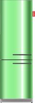 COOLER LARGEPREMIUMLEFT-FLGRE Combi Bottom Koelkast by Boretti, A++, 217+85l, Light Green Gloss Front, Linksdraaiiend