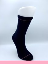Uniq Socky 4 Paar - Hoog Roze (Zwart) (35-40) | Makkelijk Sorteerbare Sokken