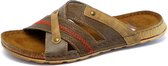 Fischer Heren Slipper 0800-70 Bruin - Maat 41