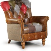 Chesterfield Harris Tweed fauteuil Azalea Patchwork