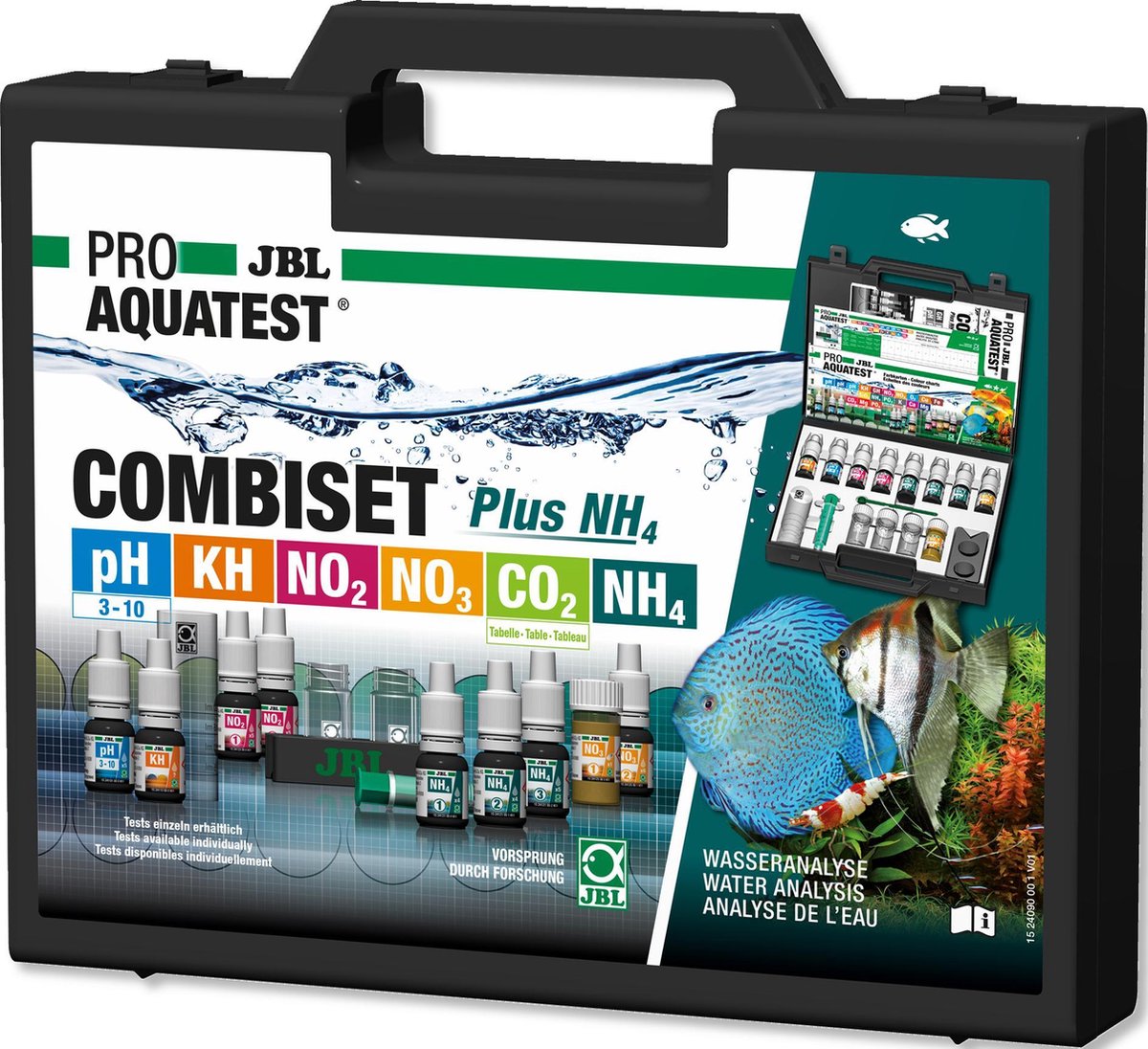 JBL Dier ProAquaTest CombiSet Plus NH4 - Aquariummeter - Testset - JBL Dier