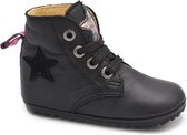 Shoesme - Meisje sneaker - Halfhoog - Zwart - leder