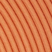 Strijkijzersnoer Koraal Oranje - rond, linnen - 2-polig - ø 6.8mm