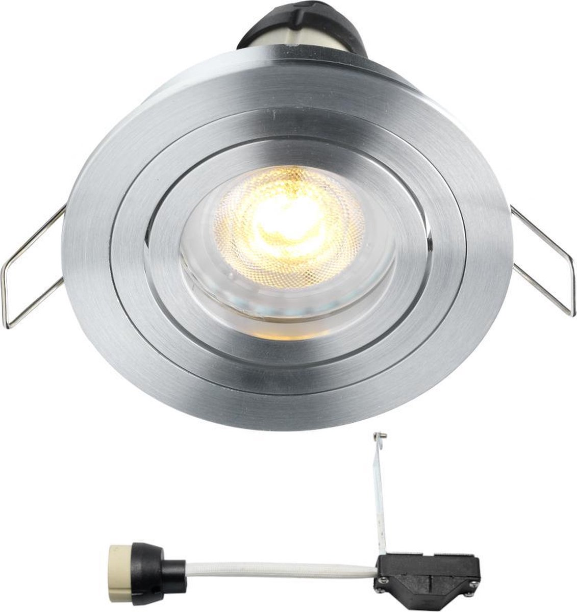 LED inbouwspot Coblux - inbouwspots / downlights / plafondspots - 4W / rond / dimbaar / kantelbaar / 230V / IP20 / warmwit