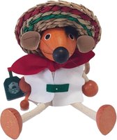 Tricky-Toy - Speelpoppetje - Ratón Mexicano - Mexicaanse Rat - Hout