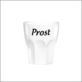 Premium Shotglaasjes - Onbreekbaar - Borrel Glaasjes - Wit - Met Tekst | PROST