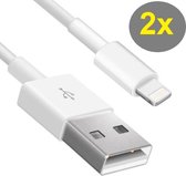 2X iPhone kabel voor Apple iPhone 6,7,8,X,XS,XR,11,12,Mini,Pro Max- iPhone kabel - iPhone oplaadkabel - iPhone snoertje - iPhone lader