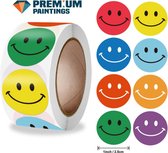 Premium Paintings | 500 stickers | beloningsstickers | stickers voor kinderen | smiley stickers | schoolspullen | onderwijs | stickervellen | peuters