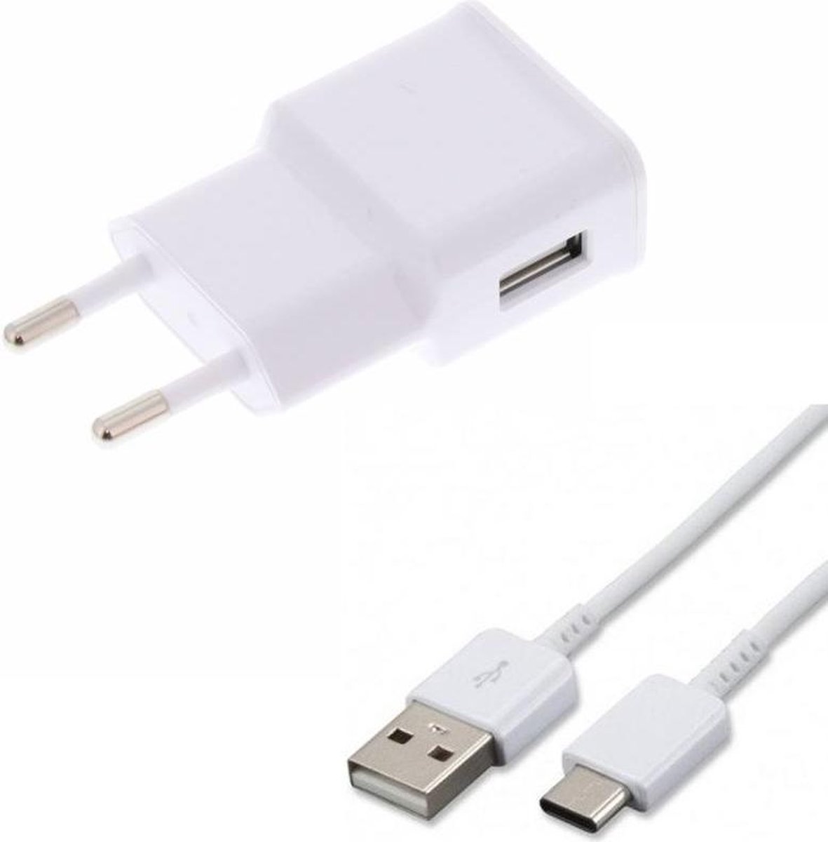 USB stekker – 2A stekker – USB adapter – 1 USB kabel - oplader Xiaomi Mi 9 10... | bol.com