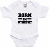 Born in Utrecht tekst baby rompertje wit jongens en meisjes - Kraamcadeau - Utrecht geboren cadeau 92 (18-24 maanden)