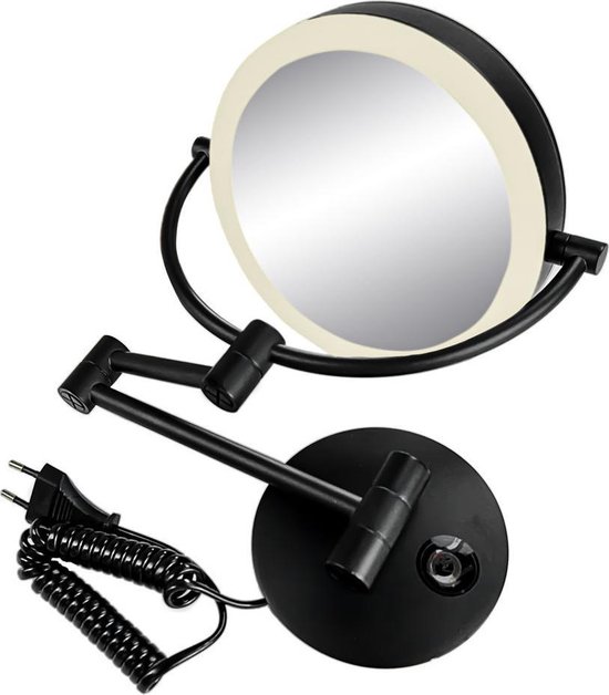Diamond Line - Make-up Spiegel met Verlichting - 20cm - Hangend -  Kantelbaar - 3x