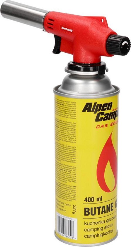 Alpen Camping - Butaan gasbrander - Crème brûlée brander | bol.com