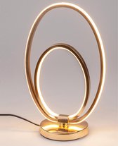 AL - Ovale Decoratie LED Lamp - Goud - 38 cm