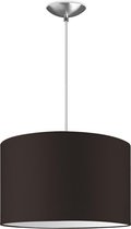 Home Sweet Home hanglamp Bling - verlichtingspendel Basic inclusief lampenkap - lampenkap 35/35/21cm - pendel lengte 100 cm - geschikt voor E27 LED lamp - chocolade