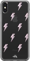 iPhone X/XS Case - Thunder Pink - xoxo Wildhearts Transparant Case