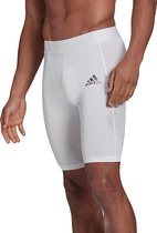 adidas - Techfit Thermo Shorts  - Thermoshorts Voetbal - S - Wit