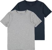 NAME IT NKMT-SHIRT SLIM 2P DARK SAPP Jongens Onderhemd - Maat 122-128