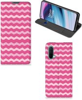 GSM Hoesje ontwerpen OnePlus Nord CE 5G Fotohoesje Waves Pink