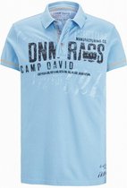 Camp David ® piqué poloshirt met artwork