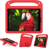 Handvat draagbare EVA schokbestendige beschermhoes met driehoekige houder voor iPad 10.2 2020 / 2019 (rood)