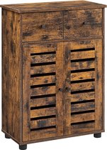 Segenn's Dublin Dressoir -  Opbergkast - Commode Kasten - Badkamermeubel -  Verstelbare plank - Vintage Bruin  60 x 30 x 82 cm
