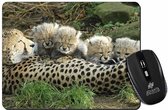 Cheetah met Kittens  Muismat