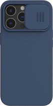 Nillkin Apple iPhone 13 Pro Hoesje Siliconen met Camera Slider Blauw