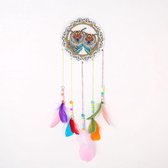 Diamond painting wind bells - 2 Uilen - dromenvanger