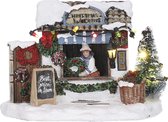 Luville - Selling christmas wreaths battery operated - Kersthuisjes & Kerstdorpen