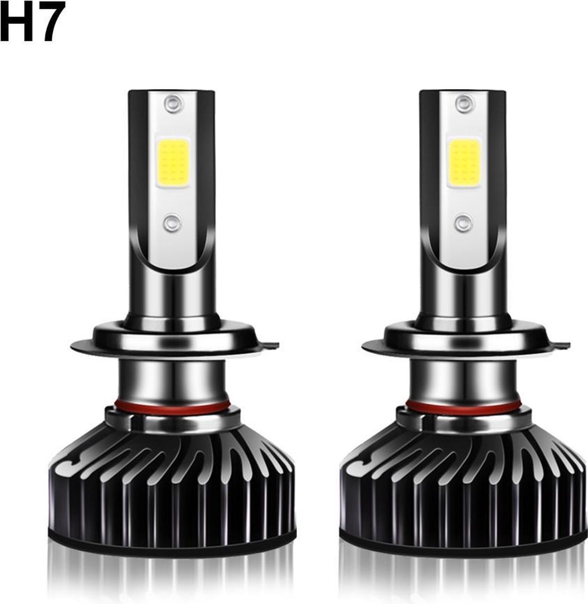 Lampe LED H7 - 16000 Lumen - 6500k Ultra lumineuse - Convient au bus CAN -  Wit - 90